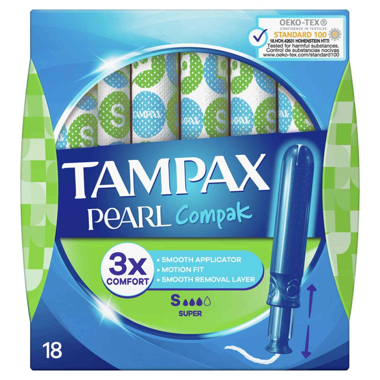 Tampax Compak Pearl Super SP 18er