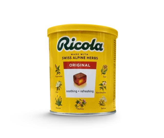 Image with a throat lozenge named Ricola. Click image to go to product
