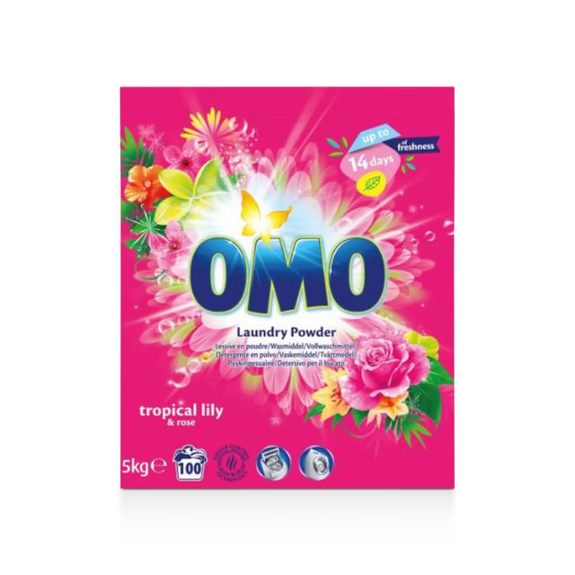 OMO Waschpulver Tropical Lily & Rose 5kg