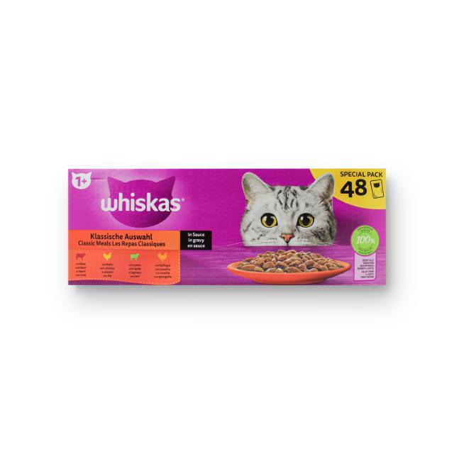 Whiskas Klassische Auswahl Portion in Gelee 48x85g