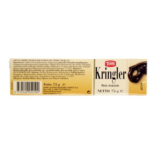 Toms Luksus Kringler mørk 75g