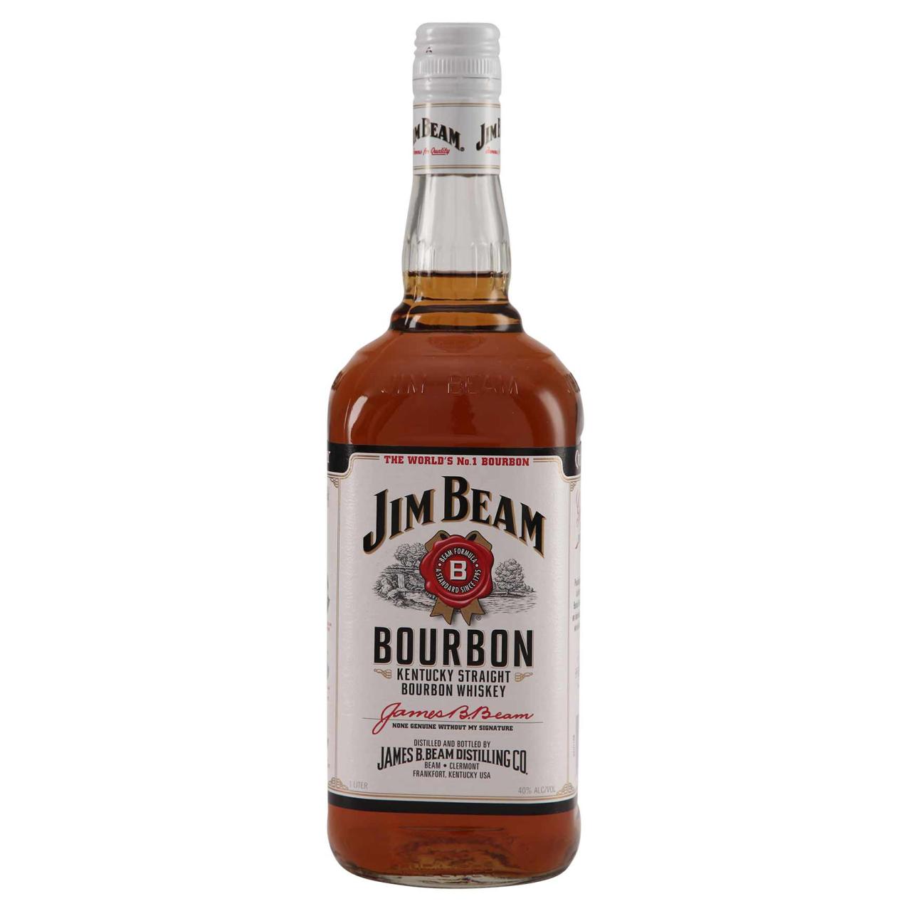 Jim Beam Bourbon Whiskey 40% 1,0l
