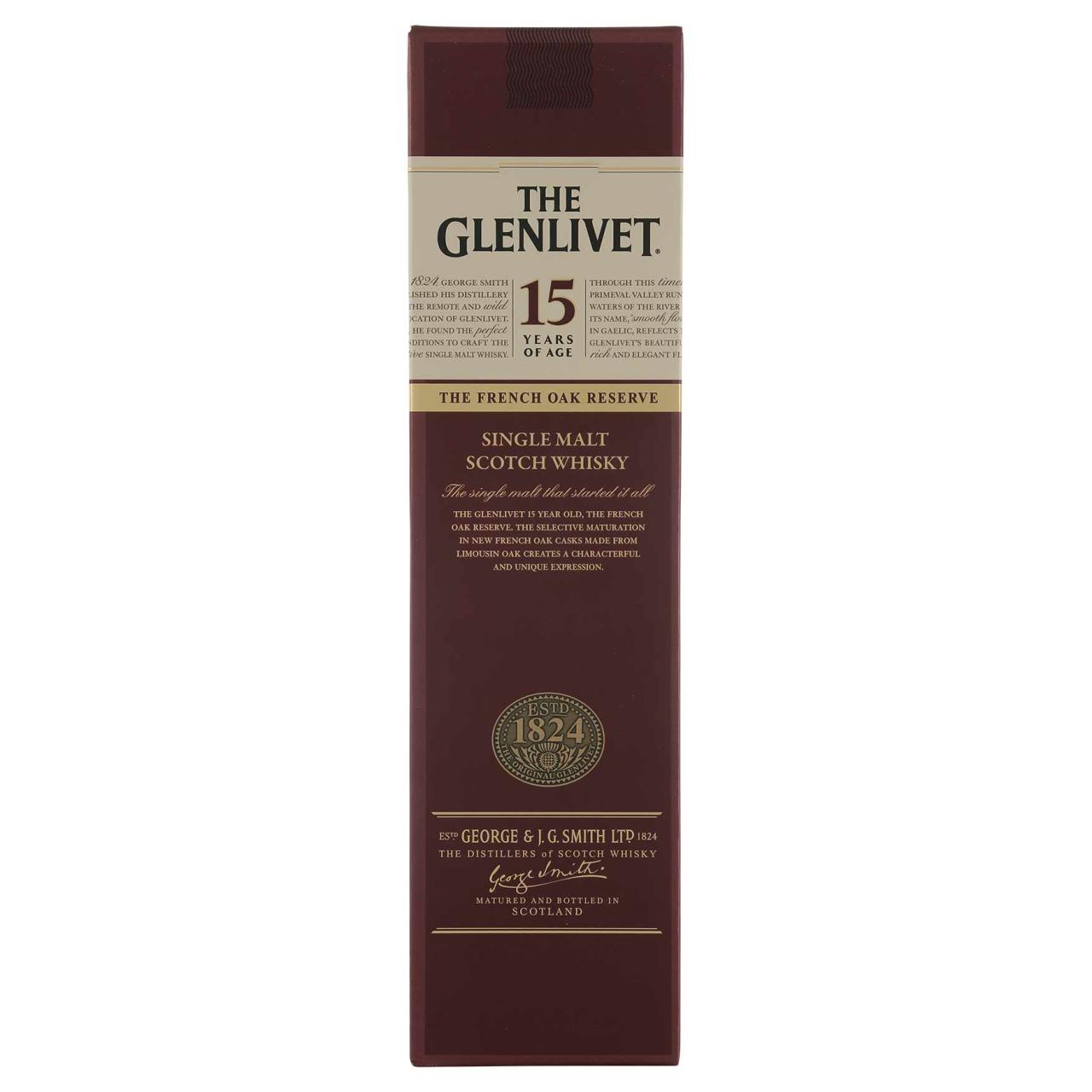 The Glenlivet Whisky 15YO 40% 0,7l