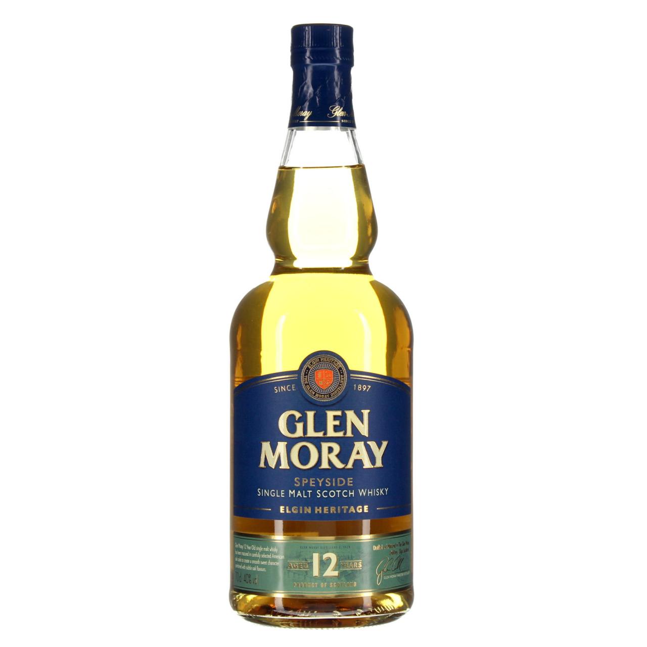 Glen Moray Whisky12YO 40% 0,7l