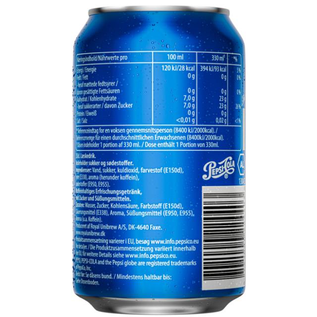Pepsi Cola Dose 24/0,33l