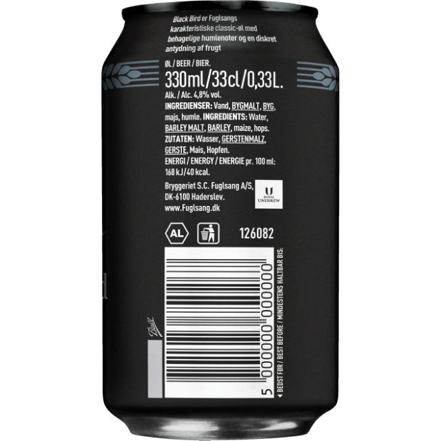 Fuglsang Blackbird 4,8% 24x0,33l Dose