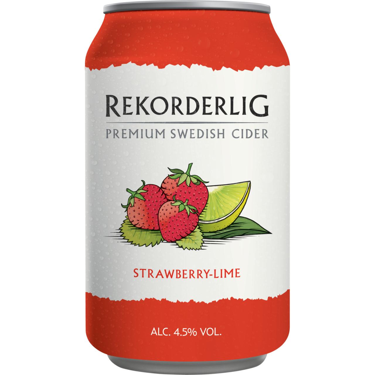 Rekorderlig Strawb./Lime 4,5% 24x0,33l Dose 