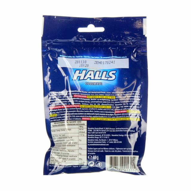 Halls Menthol Original 65g