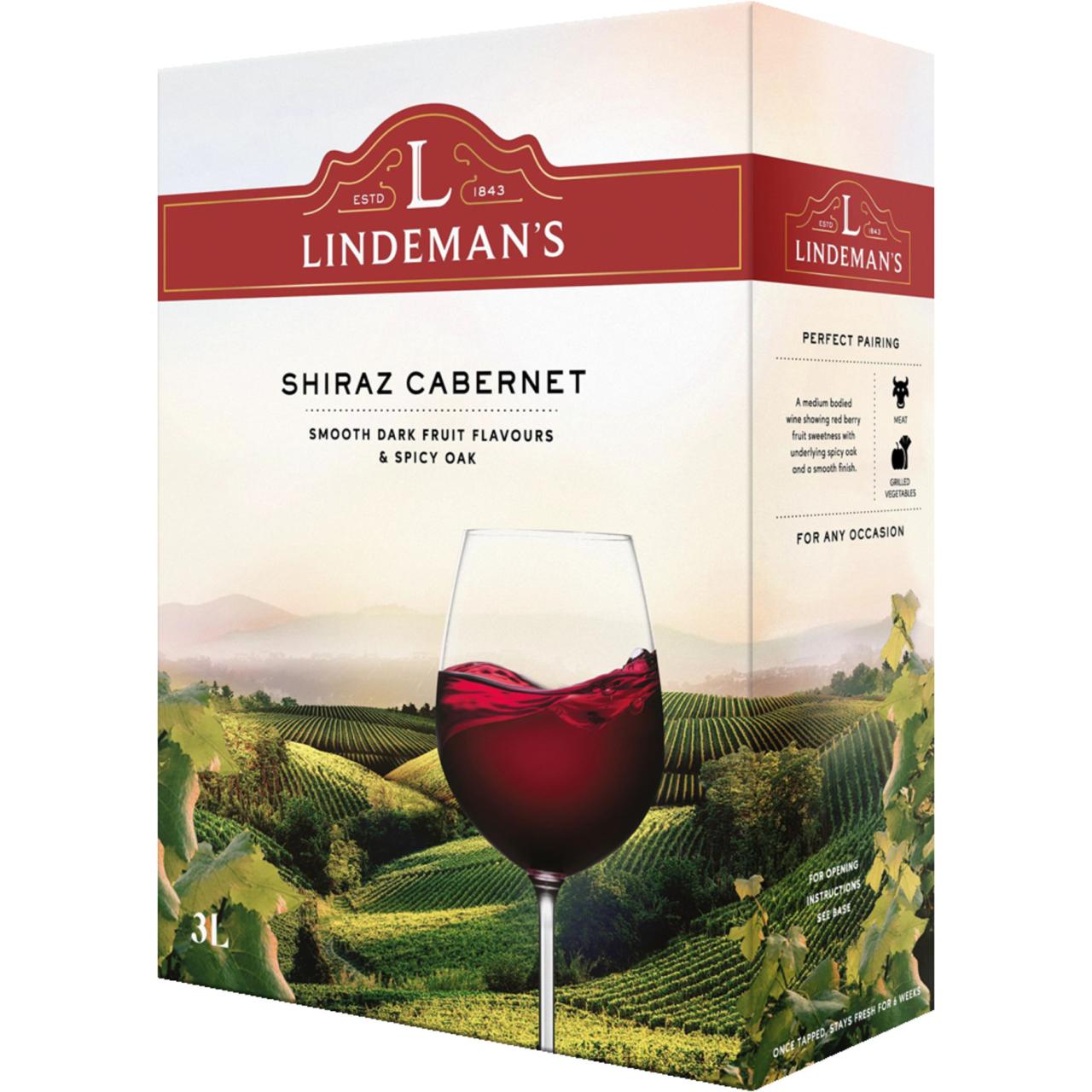 Lindeman's Shiraz Cabernet 13% 3,0l BIB
