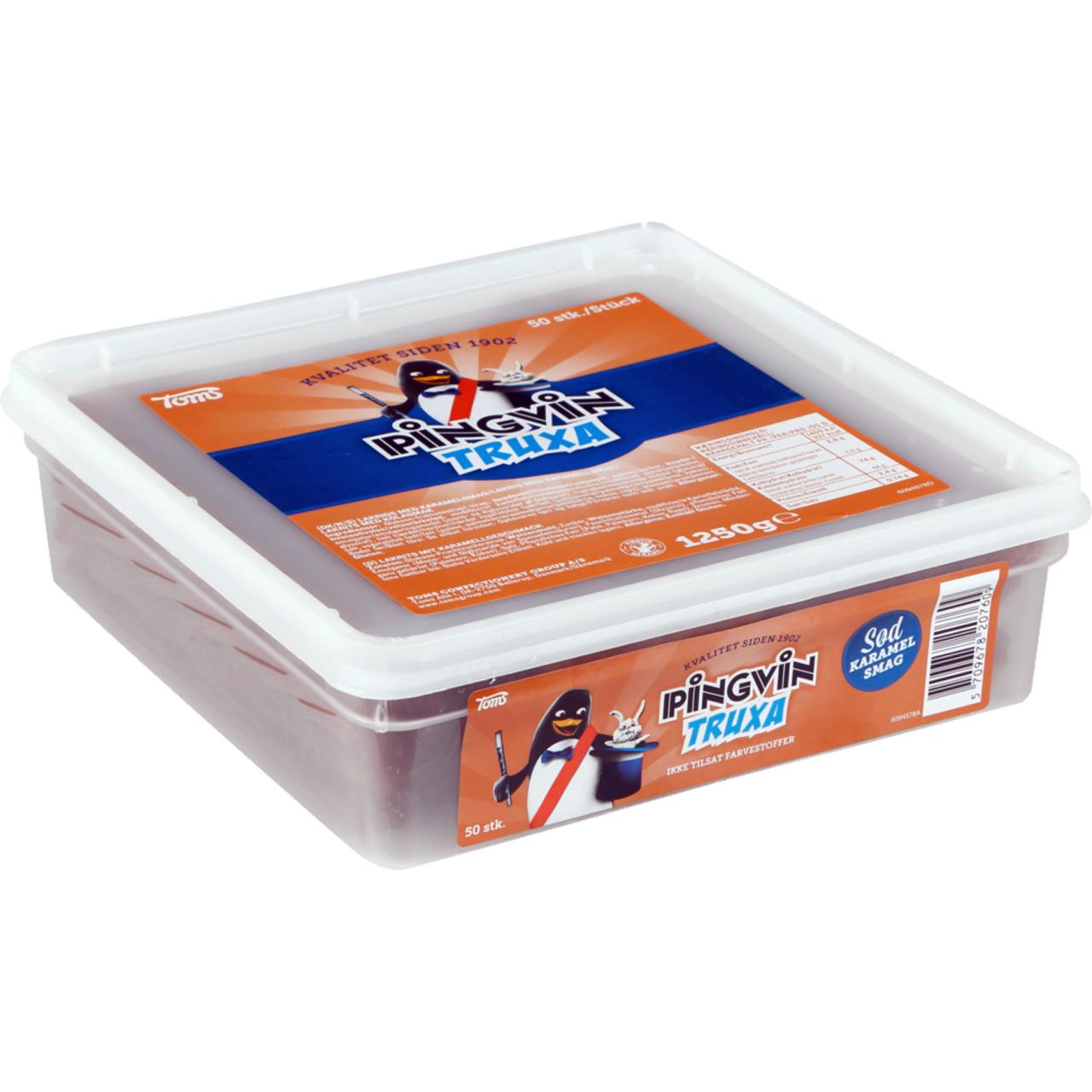 Toms Pingvin Truxa Karamelstang 50x25g Dose 1,25kg