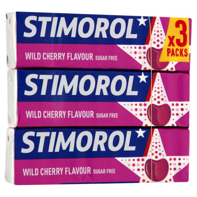 Stimorol Wild Cherry 3stk 42g Sugar Free
