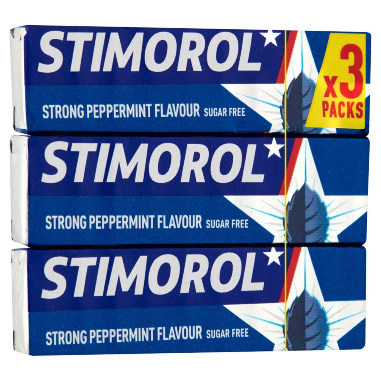 Stimorol Strong Peppermint 3stk 42g Sugar Free