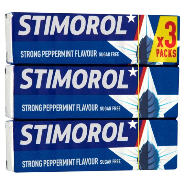 Stimorol Strong Peppermint 3stk 42g Sugar Free