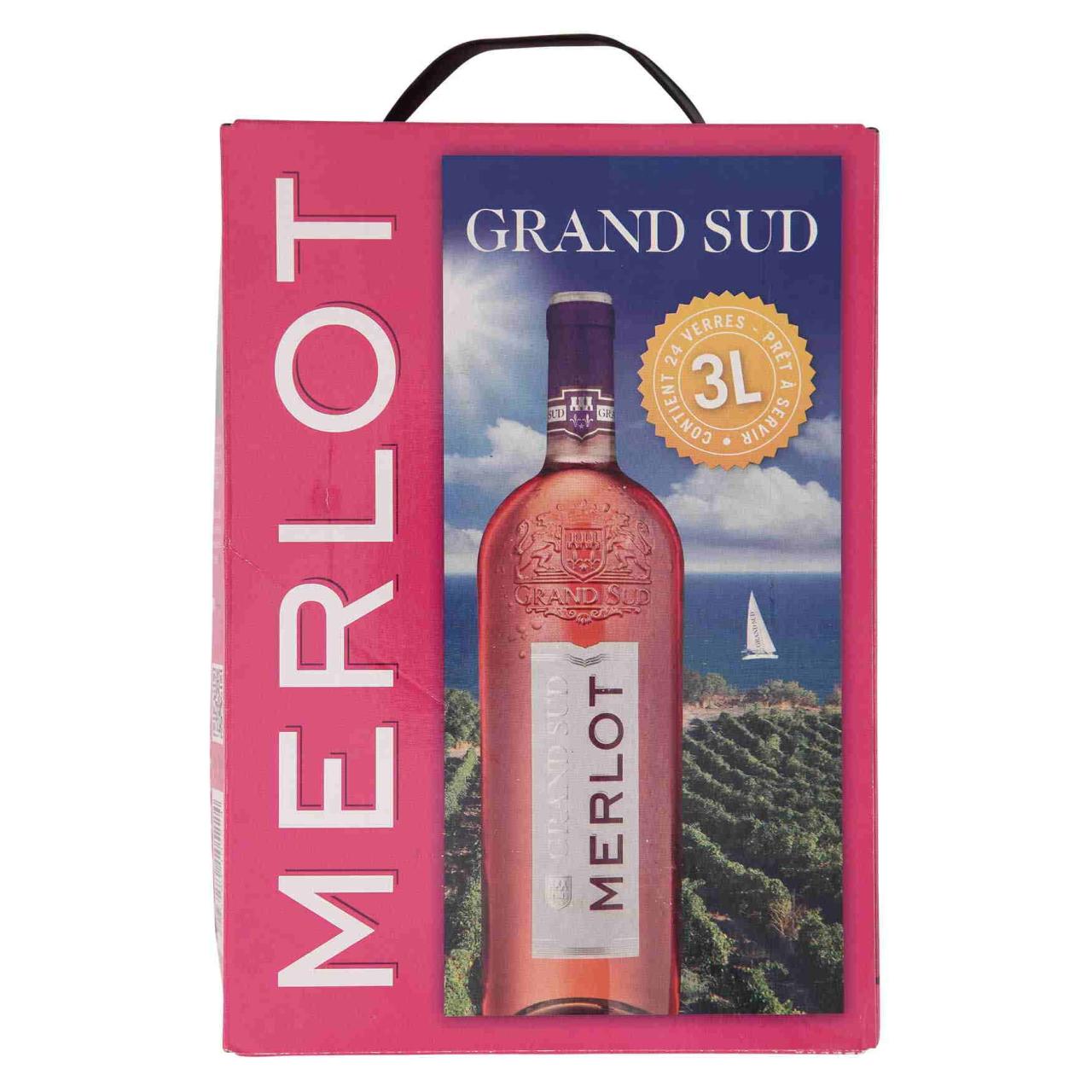 GRAND SUD Merlot rosé 12,5% 3,0l