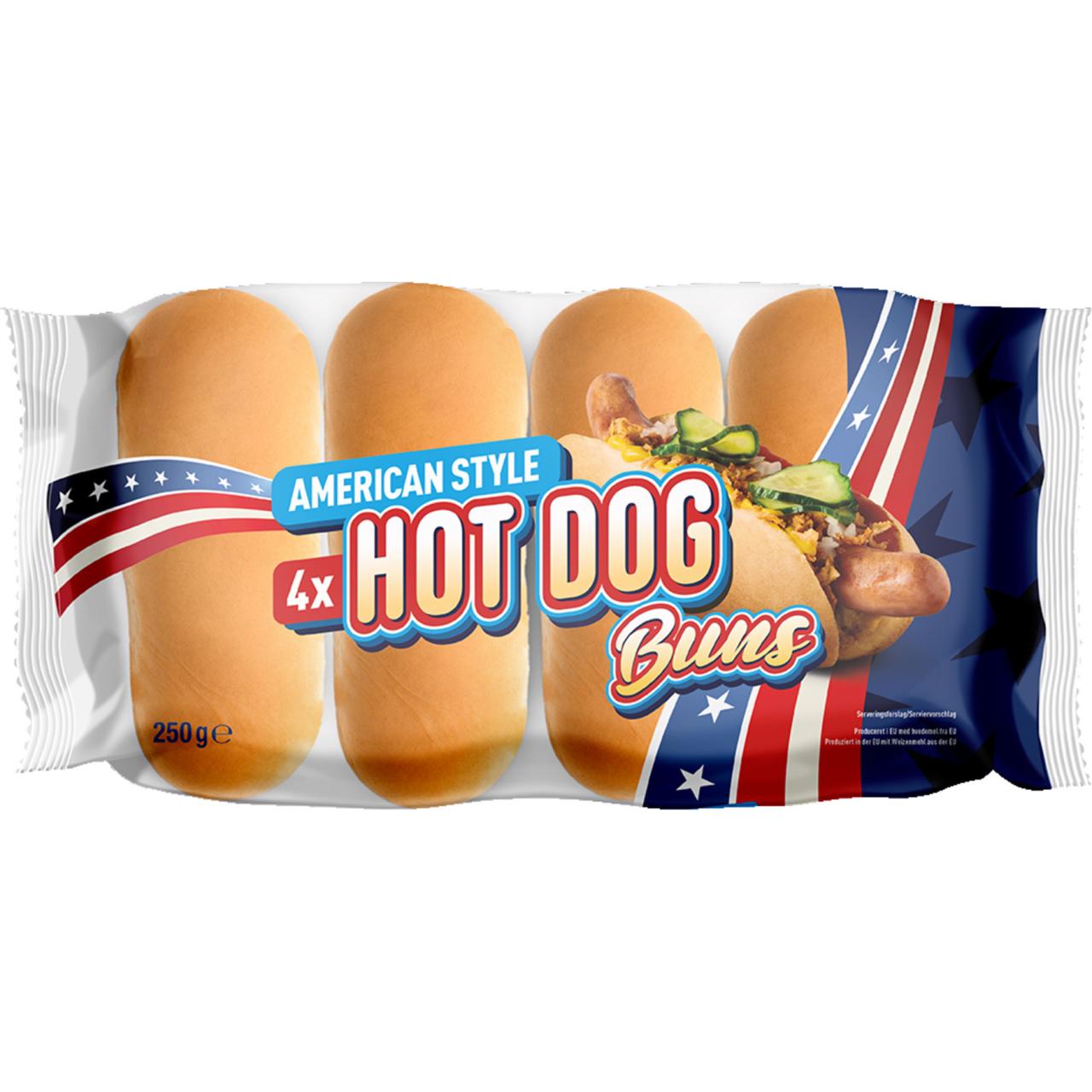 Nordthy Hotdog brød 4 stk. 250g