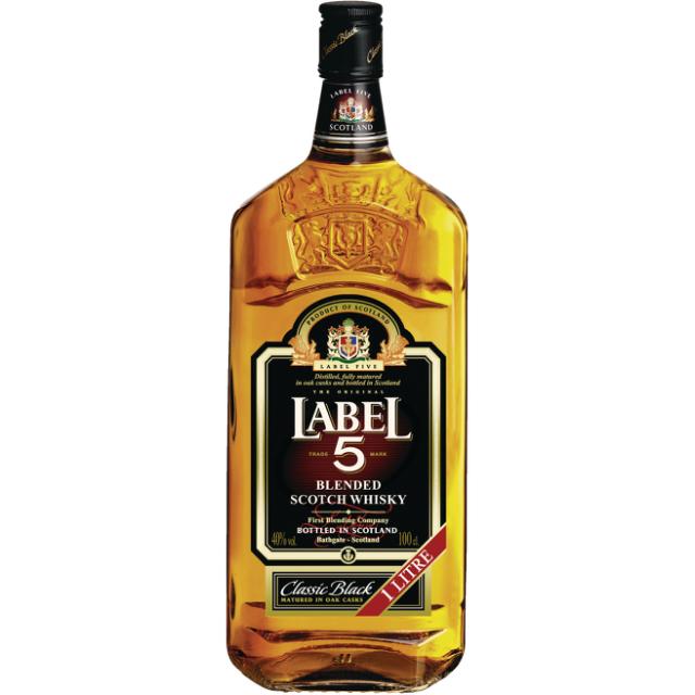 Label 5 Blended Scotch Whisky 40% 1,0l