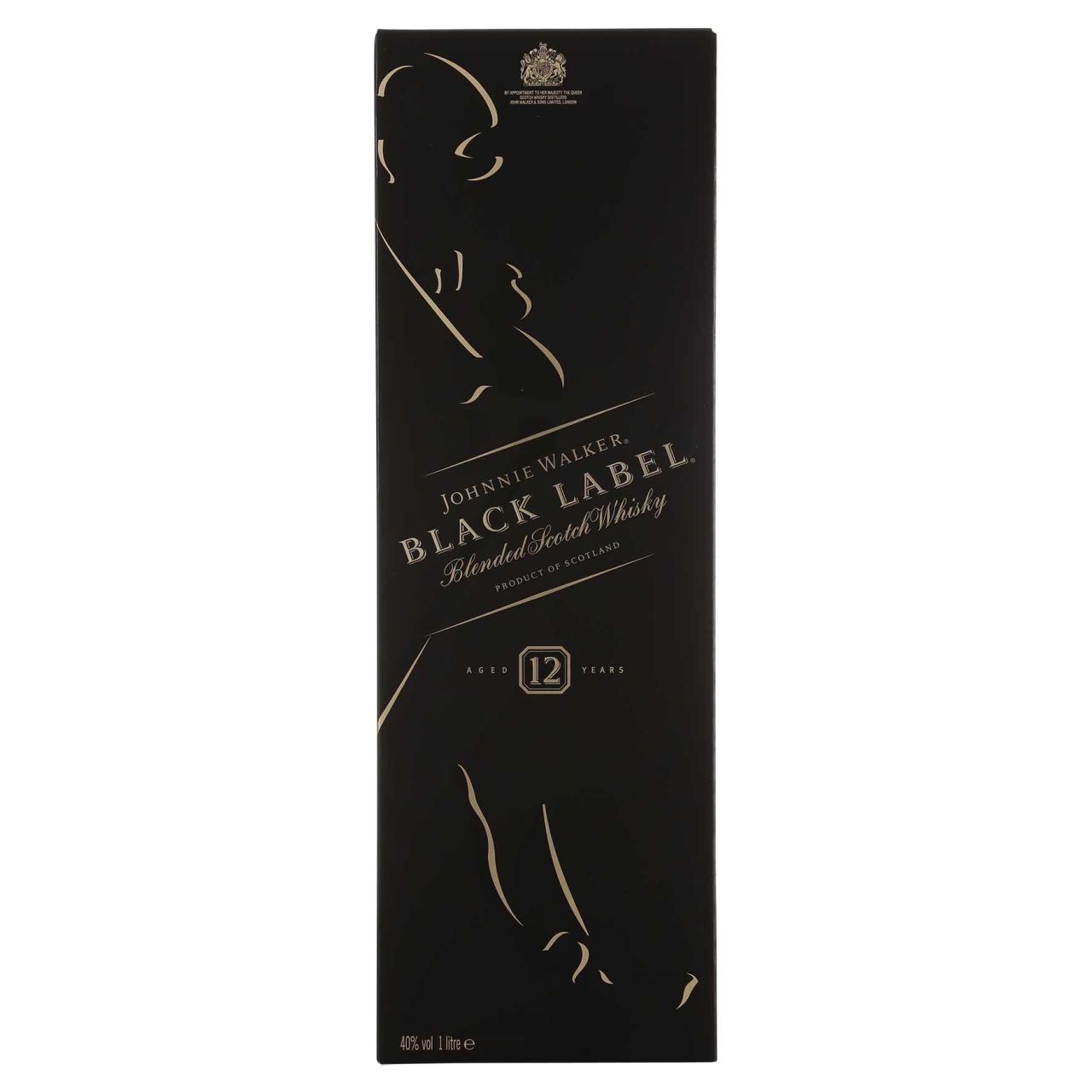 Johnnie Walker Black Label Whisky 40% 1,0l