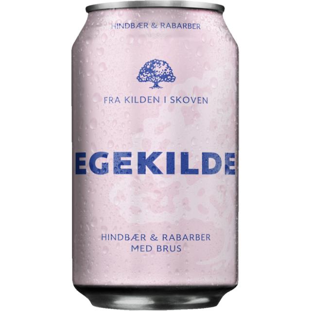 Egekilde Hindbær & Rabarber 24x0,33l Dose