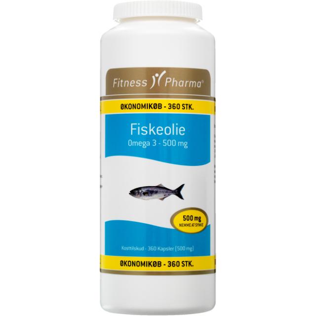 Fitness Pharma Fiskeolie 500mg 360St./280g