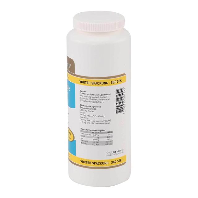 Fitness Pharma Fiskeolie 500mg 360St./280g