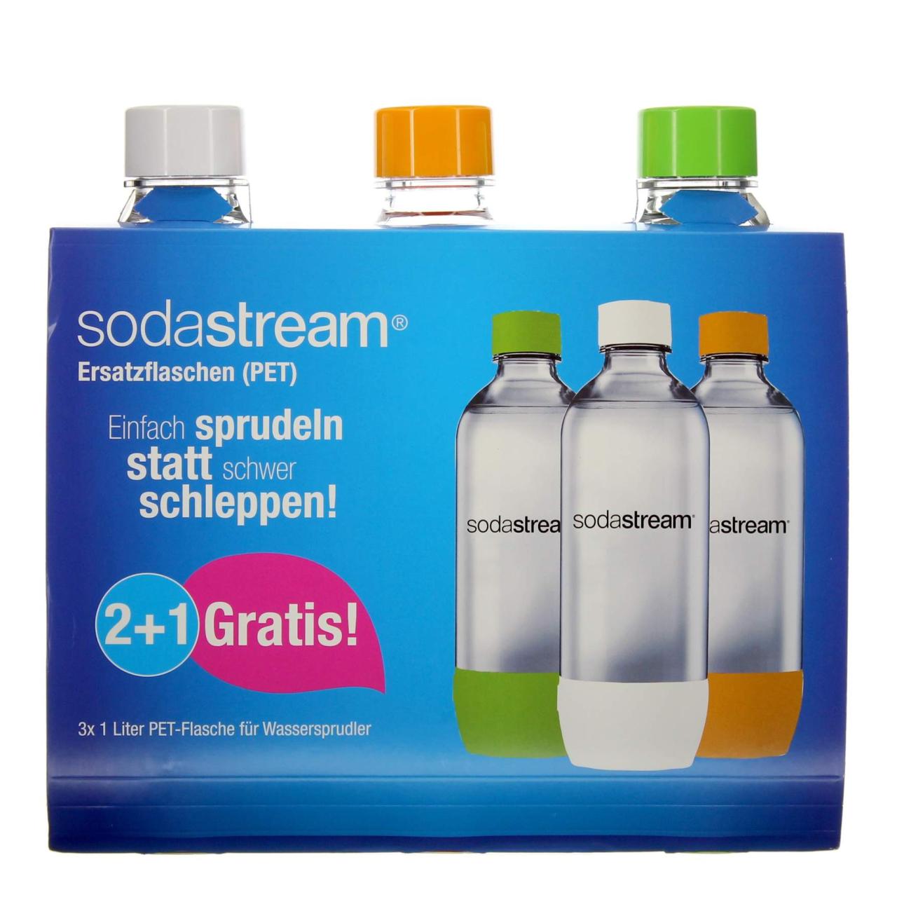Sodastream PET Ersatzflaschen 2 +1 gratis