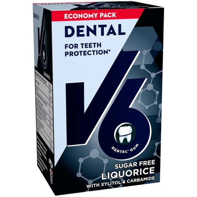 V6 Dental Liquorice Økonomipakke 70g