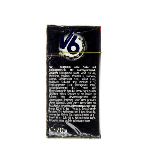 V6 Dental Liquorice Økonomipakke 70g