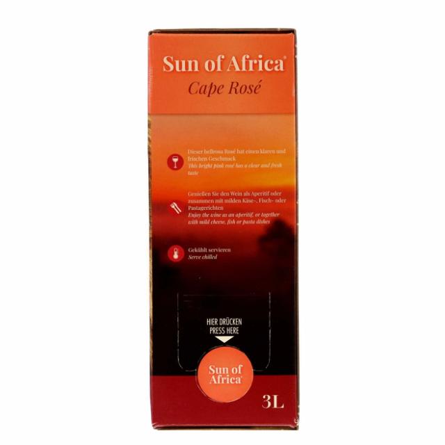 Sun of Africa Cape Rosé 13% 3,0l Display