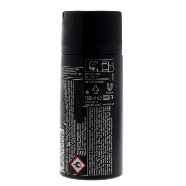 Axe Deo Spray Black 150 ml