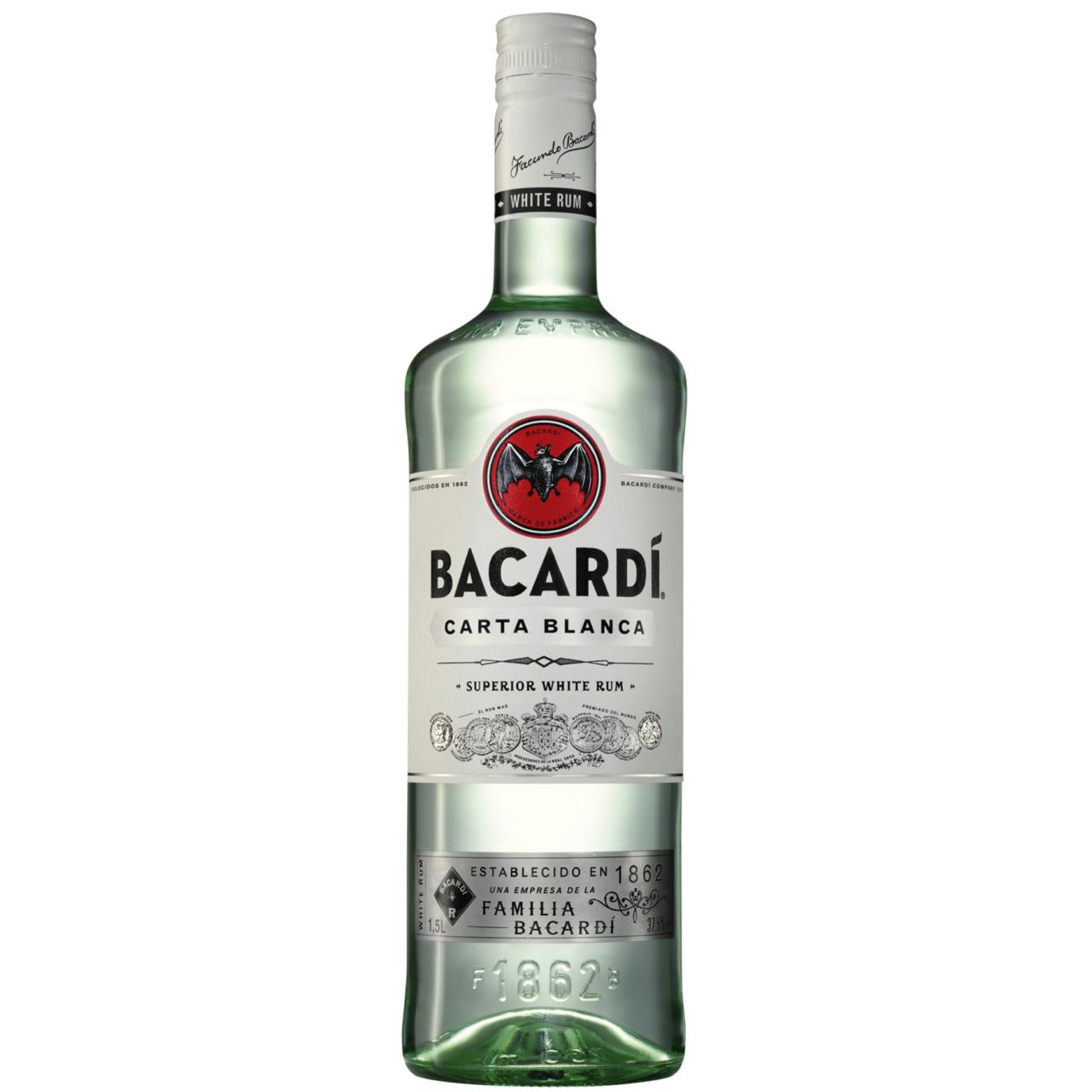 Bacardi Rum Carta Blanca 37,5% 1,5l