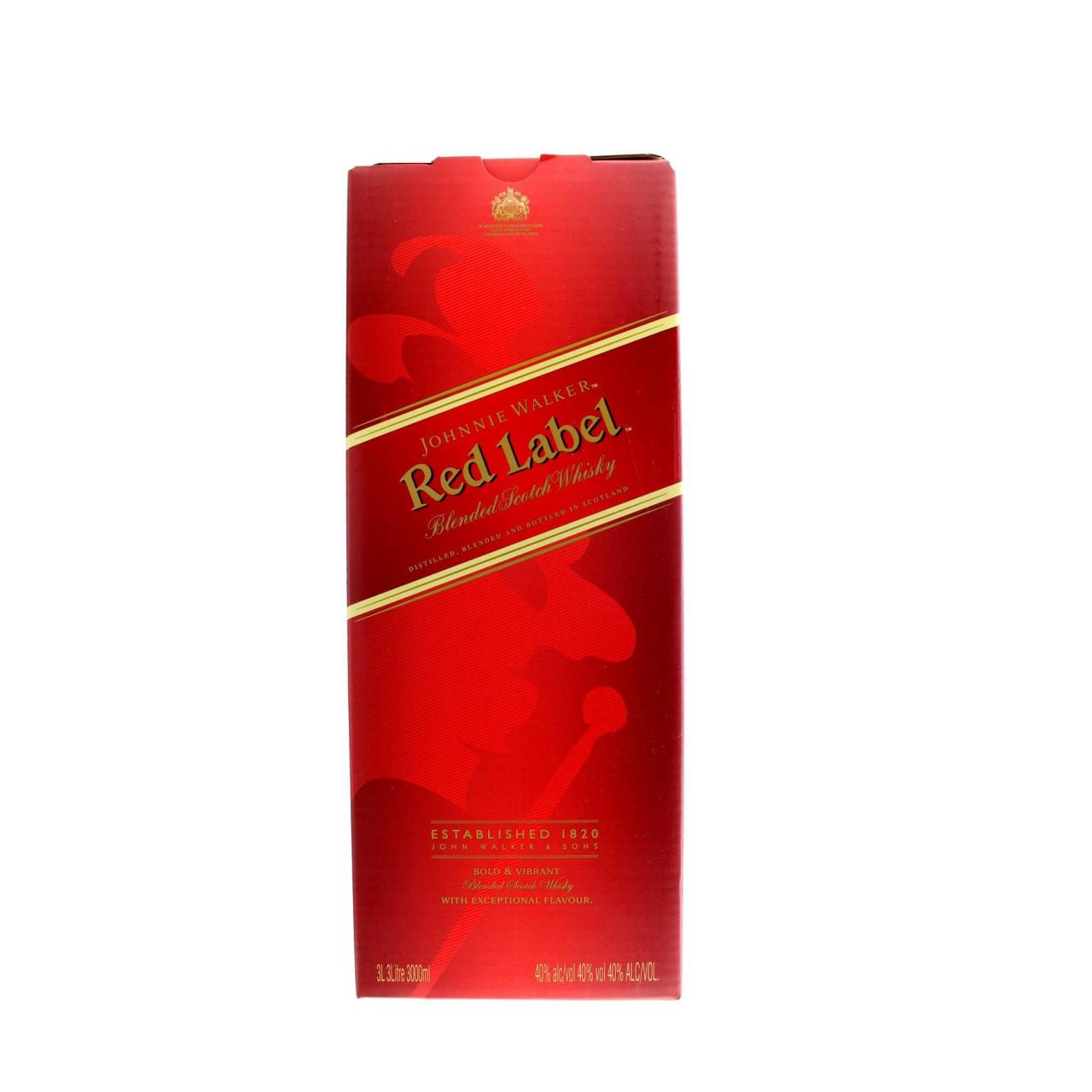 Johnnie Walker Red Label Whisky 40% 3,0l