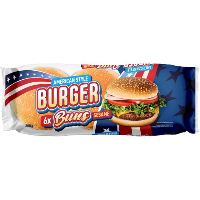 Nordthy Hamburger Brød 6 stk. 300g