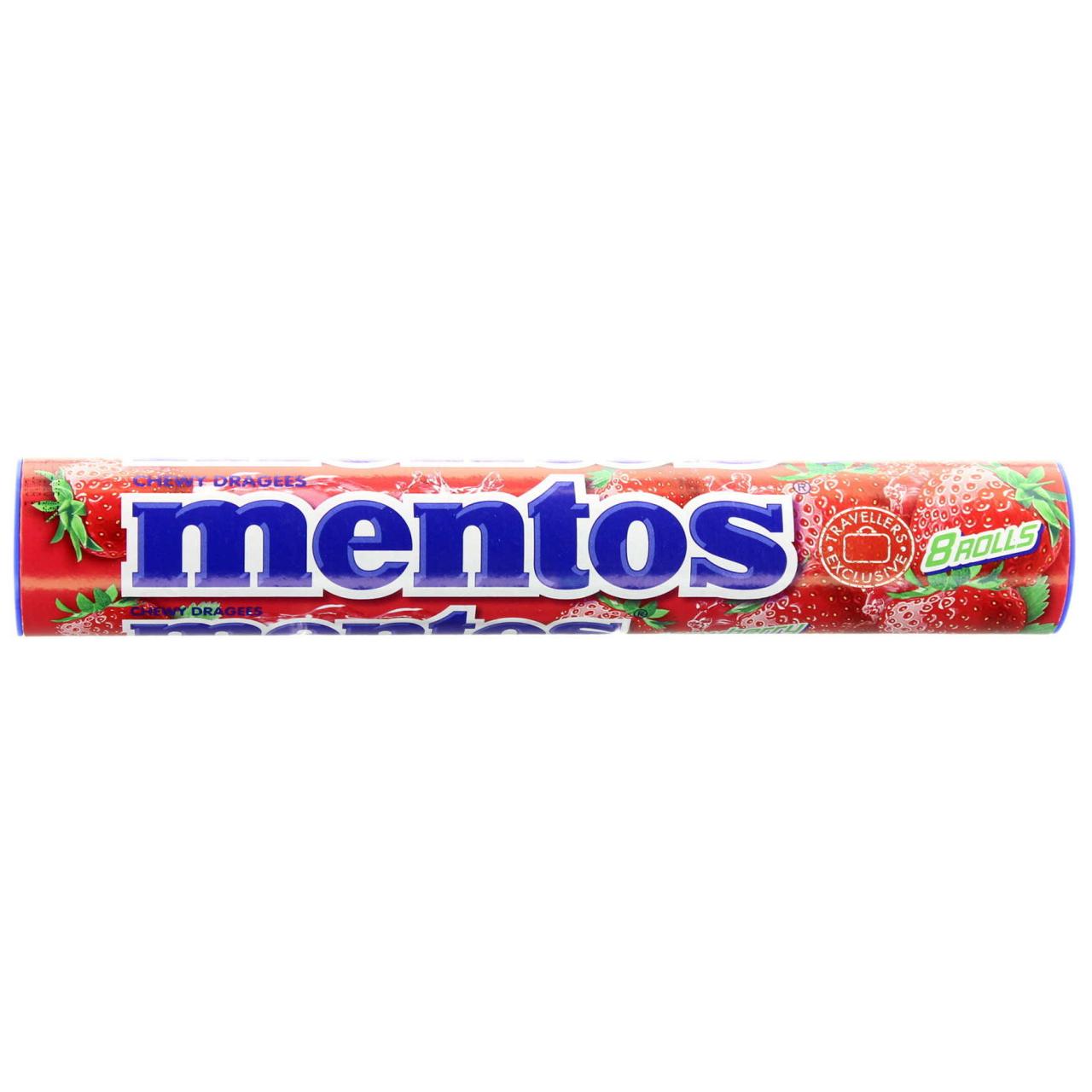 Mentos Jumbo Roll Strawberry 8er 296g