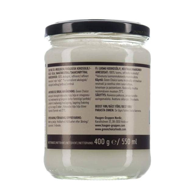 Kokosolie Økologisk 400g