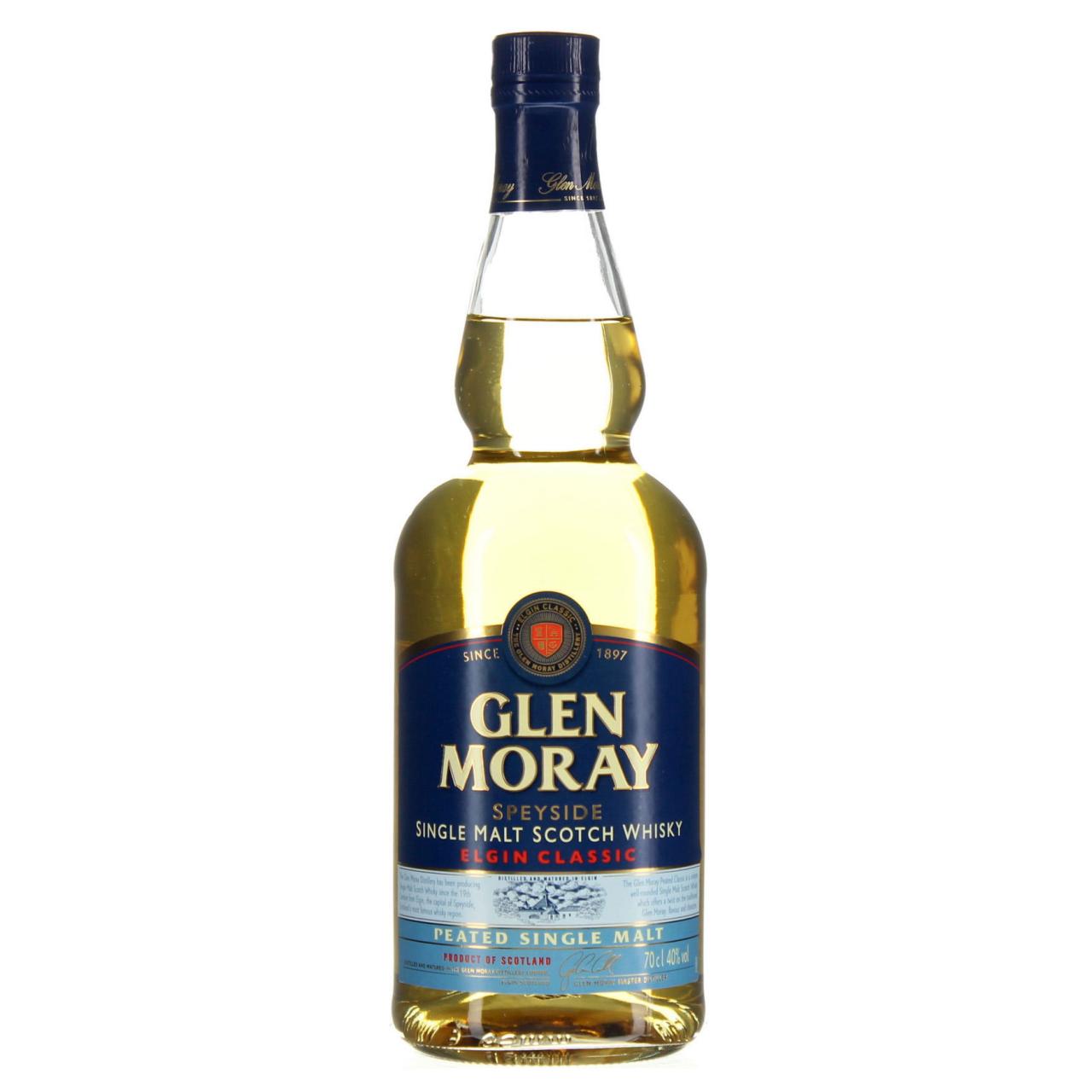 Glen Moray Whisky Peated 40% 0,7l