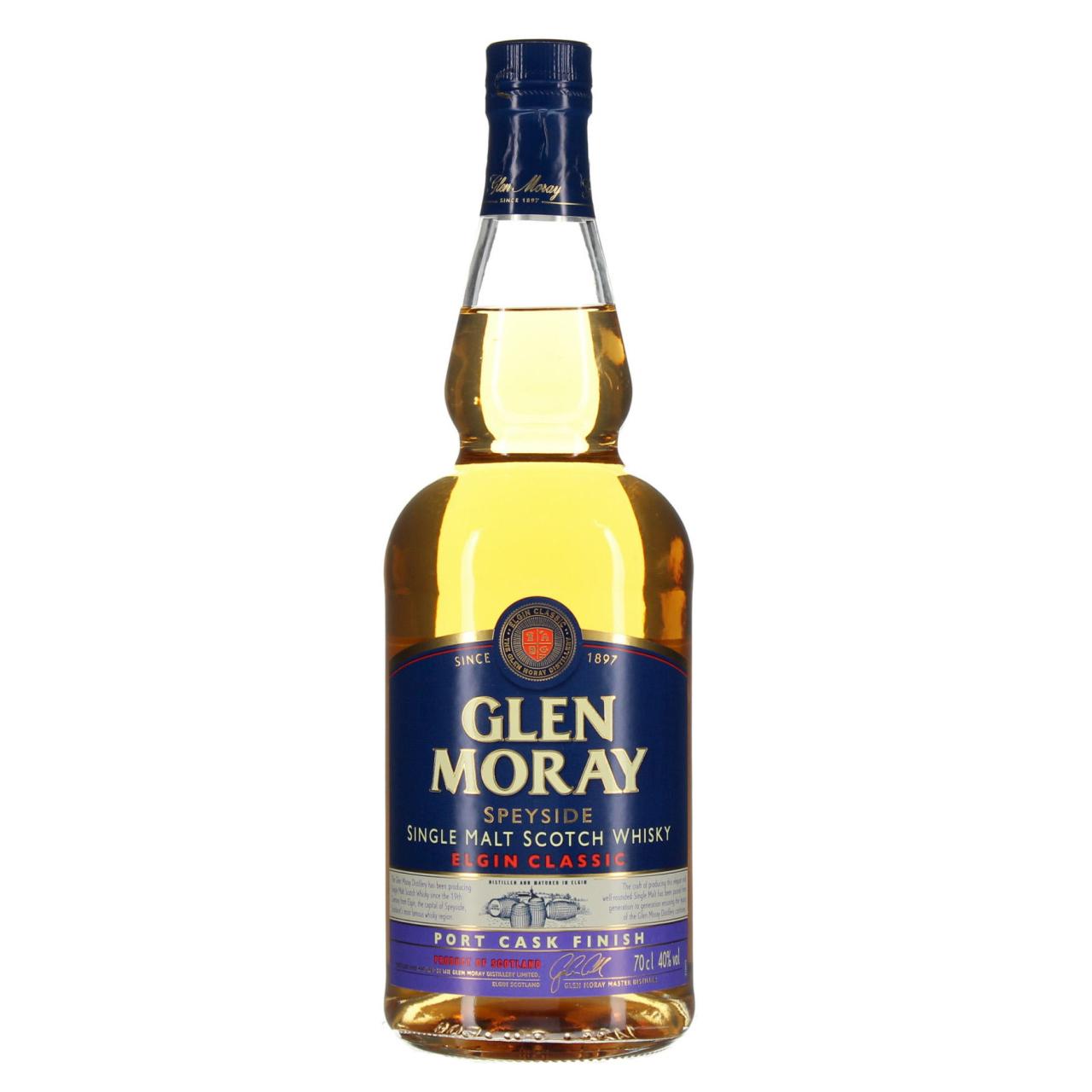 Glen Moray Whisky Port Cask Finish 40% 0,7l
