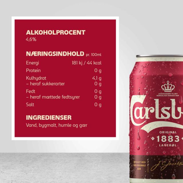 Carlsberg Original 1883 Lagerøl 4,6% 24x0,33l Dose