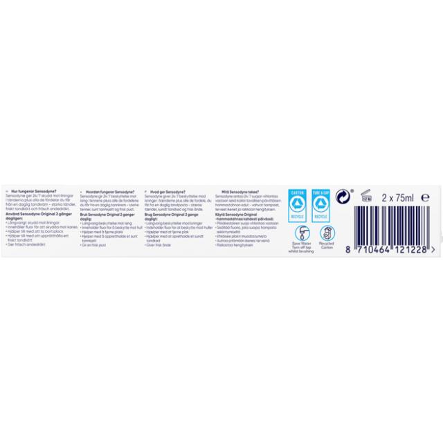 Sensodyne Original Zahnpasta 2 x 75ml
