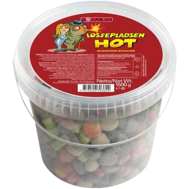 Bonbon Lossepladsen HOT Eimer 1,5kg Display