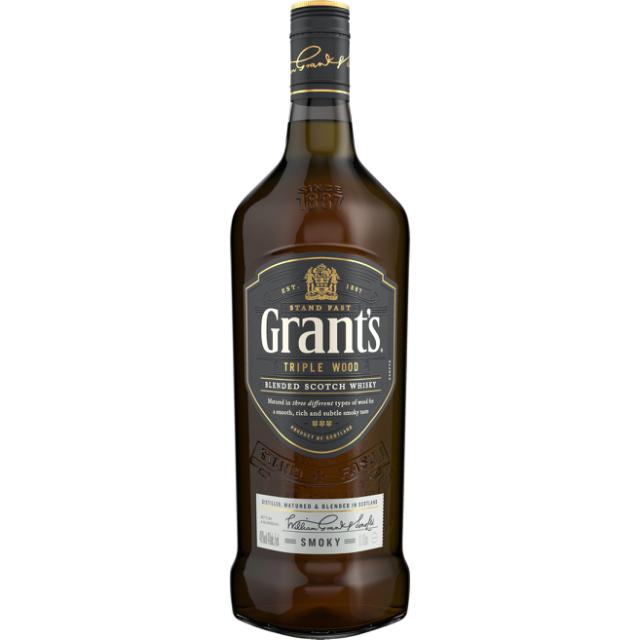 Grant's Triple Wood Smoky Whisky   40% 1,0l