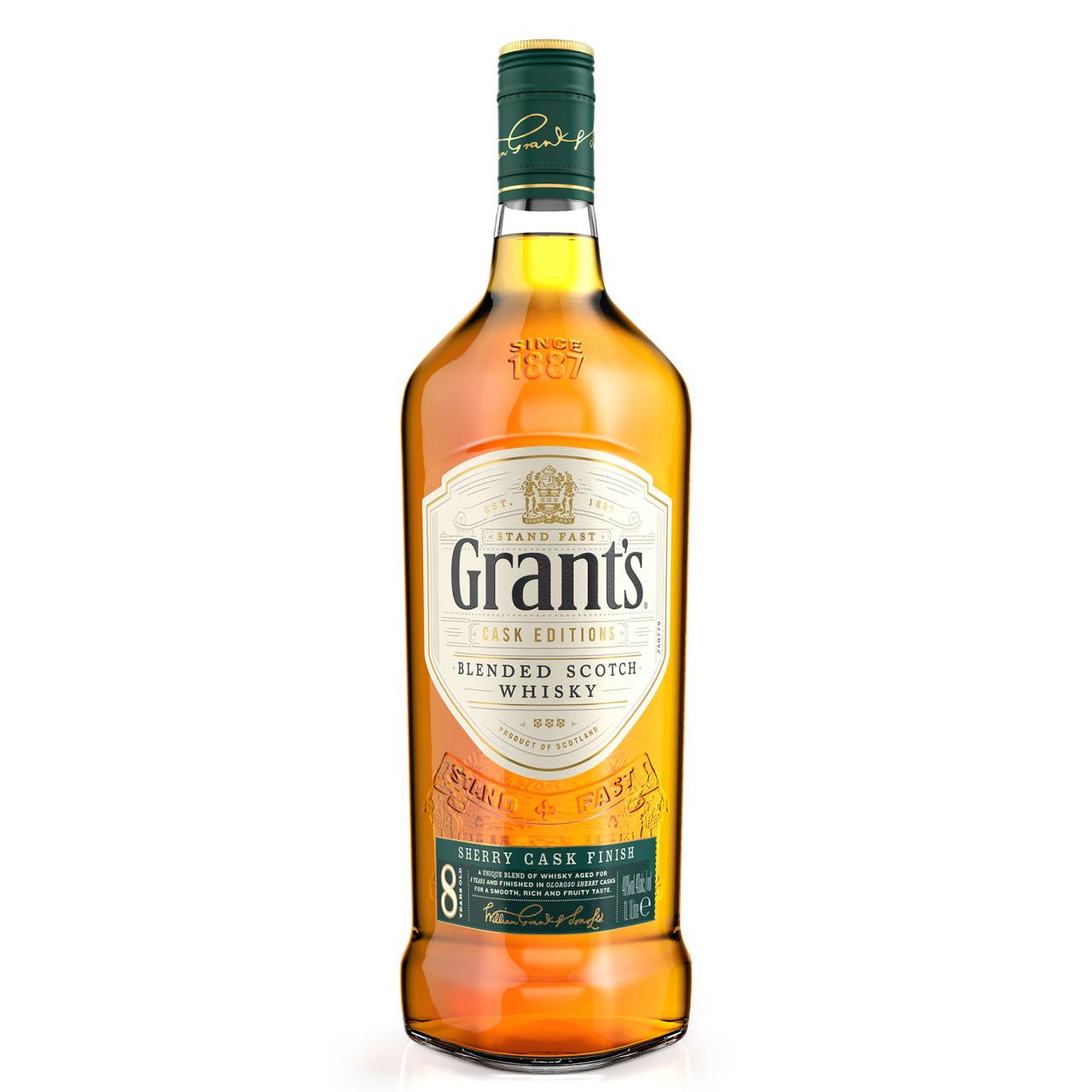 Grant's 8 YO Sherry Cask Whisky  40% 1,0l