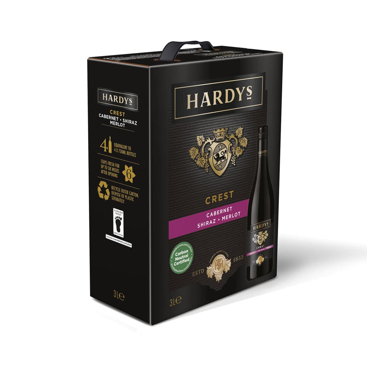 HARDY'S Crest Cabernet/Shiraz/Merlot 3,0l BIB 