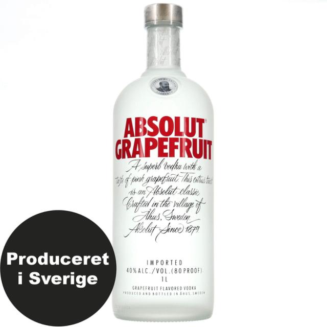 Absolut Grapefruit 40% 1,0l
