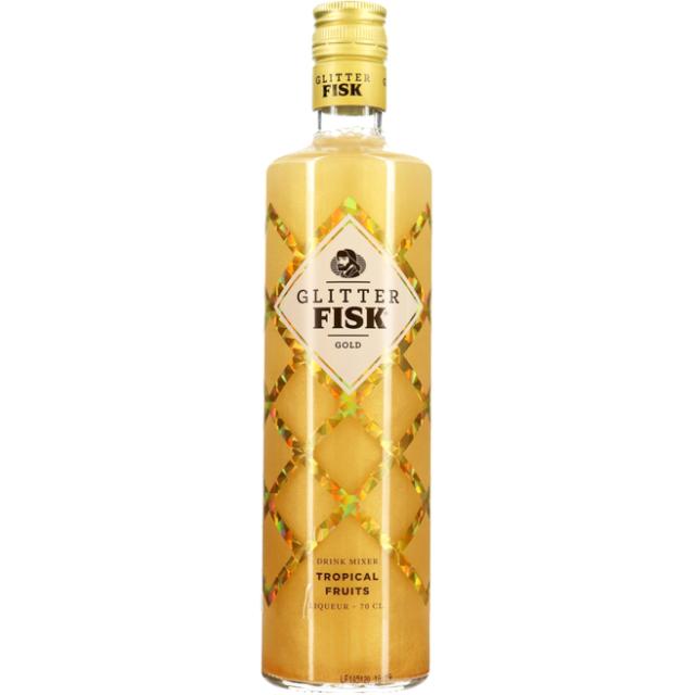 Glitter Fisk Gold Tropical Fruits Liqueur  15% 0,7l