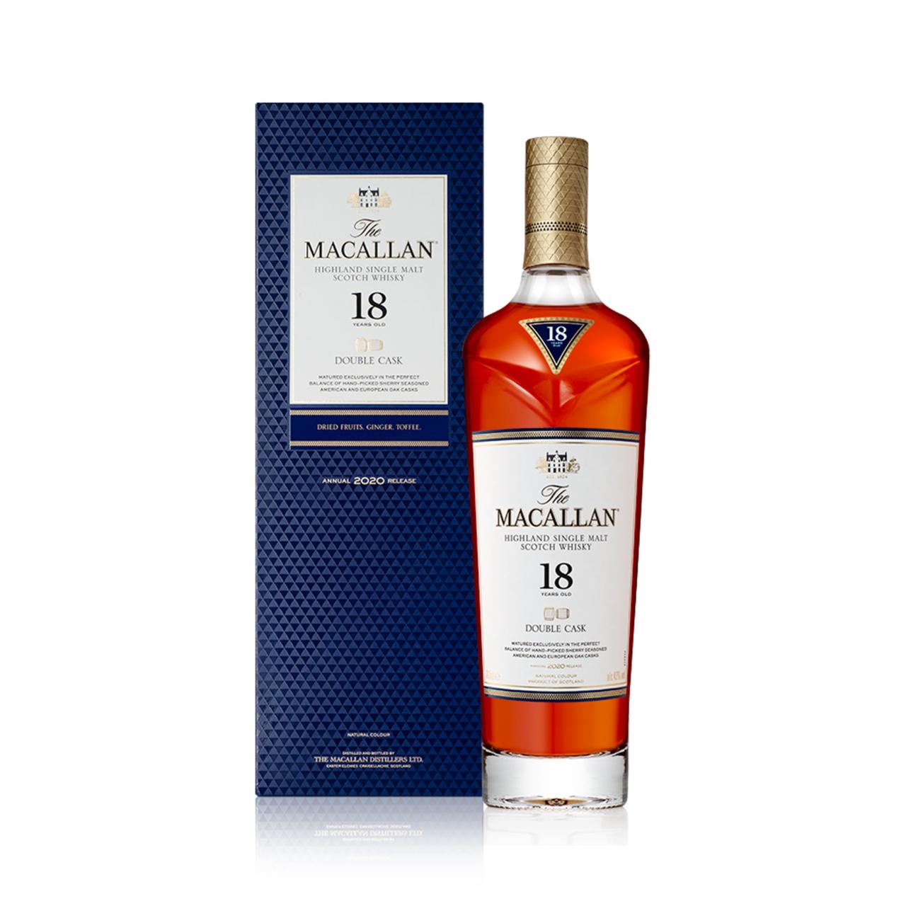 Macallan Highland Single Malt Whisky 18 YO Double Cask 43% 0,7l