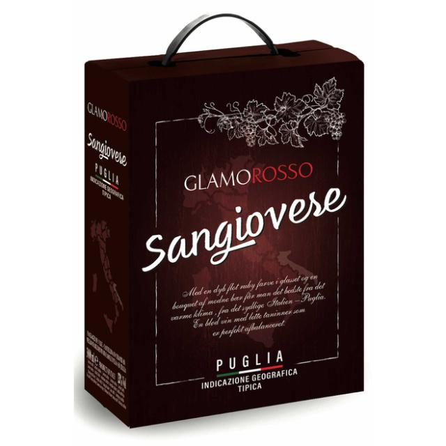 Glamorosso Sangiovese Puglia 13% 3l BIB