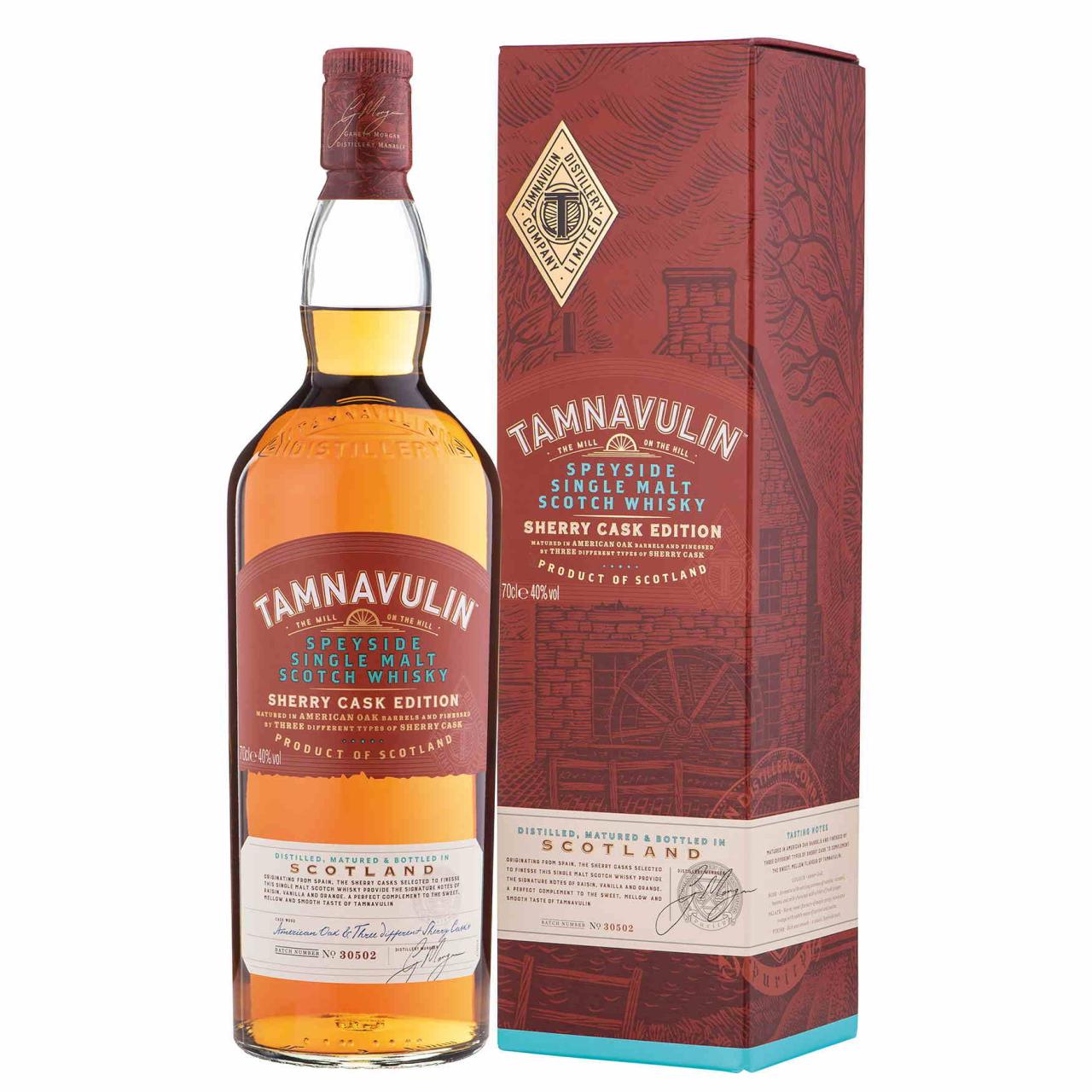 Tamnavulin Single Malt Scotch Whisky  Sherry Cask 40% 0,7l