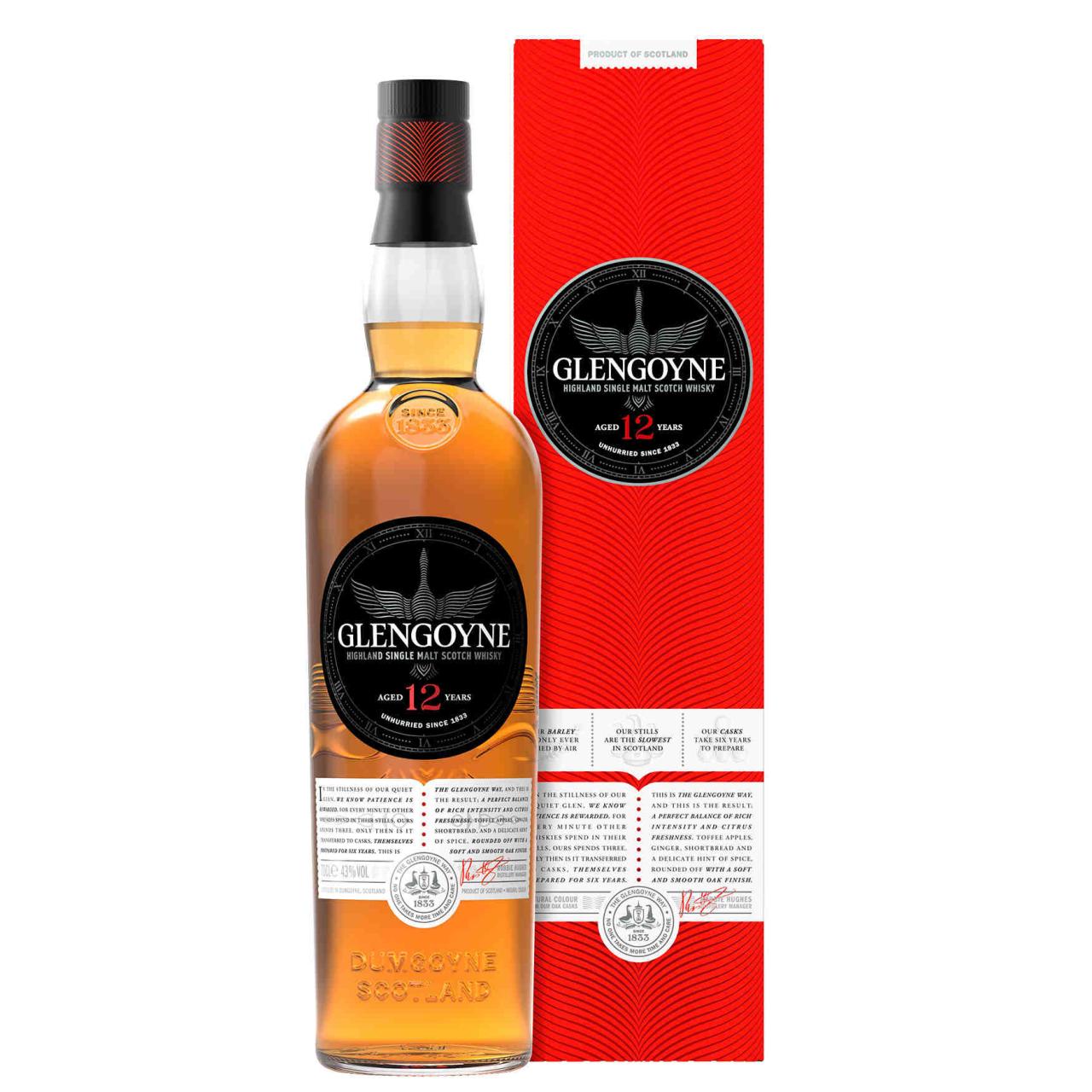 Glengoyne Highland Single Malt Scotch Whisky 12YO 43% 0,7l
