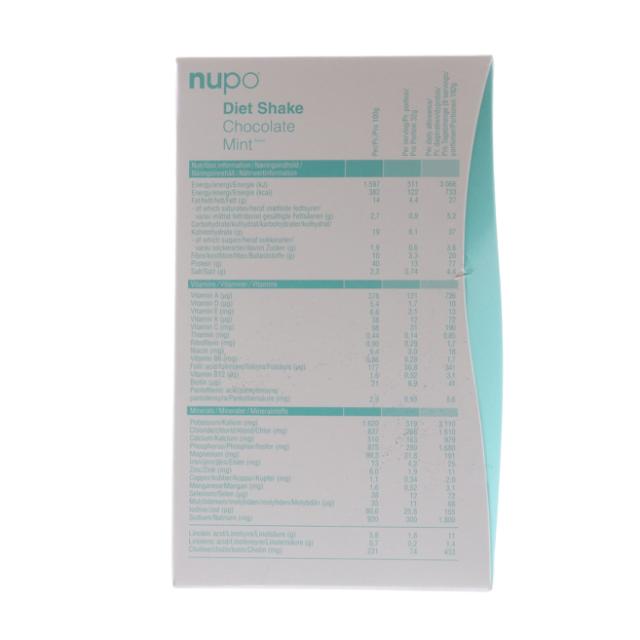 * Nupo Diet Shake - Chocolate Mint 10 port.
