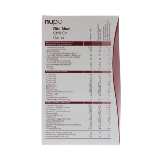 * Nupo Diet Chili Sin Carne 10 port.